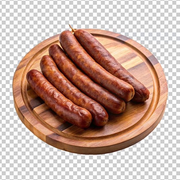 PSD italian sausage isolated on transparent