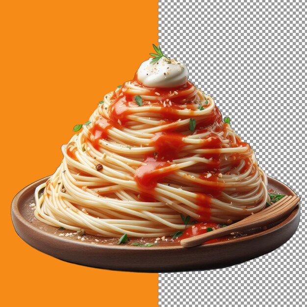 PSD italian spaghetti bolognese with meat sauce png