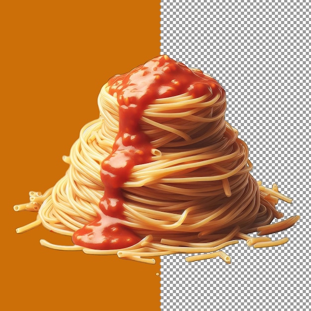 PSD Итальянские спагетти bolognese с мясным соусом png