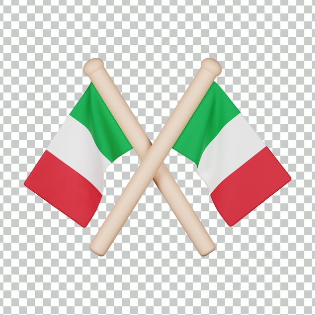 Italy flag 3d icon