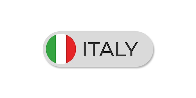 イタリアの旗とテキストの透明な背景ファイルフォーマット psd イタリアのテキスト文字テンプレート