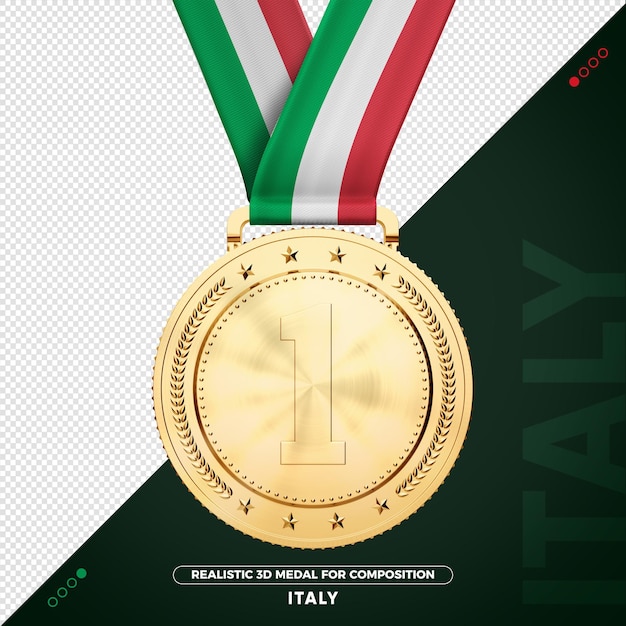 Medaglia d'oro dell'italia per la composizione