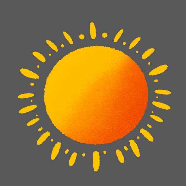 PSD e' una graziosa clip art del sole.