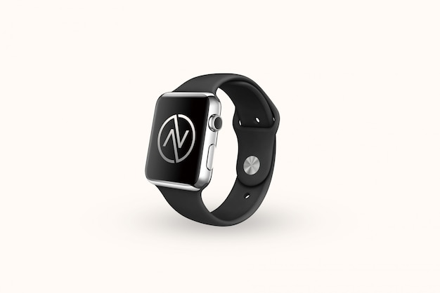 IWatch logo branding mockup