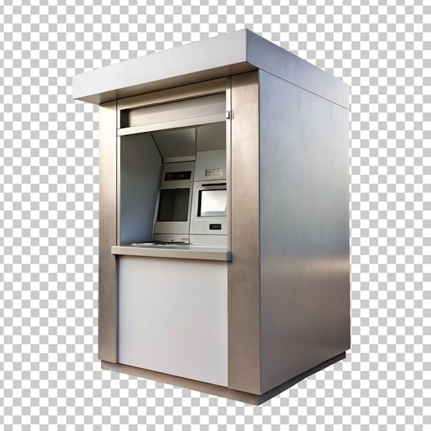 PSD izolowana ikona kabiny bankomatu
