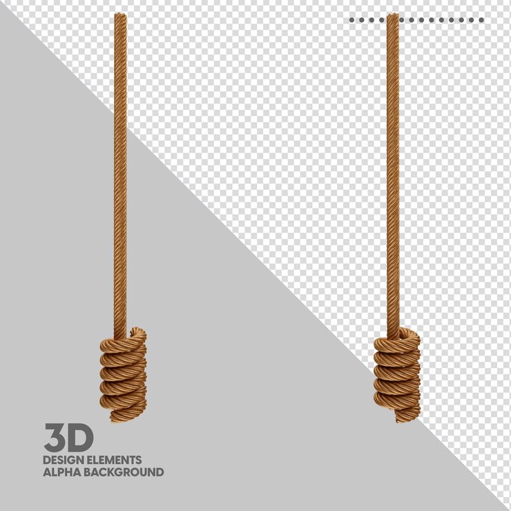 Izolowana lina 3d do kompozycji