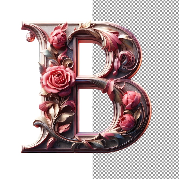 PSD izolowane 3d artistry creative letter na jasnej palecie png