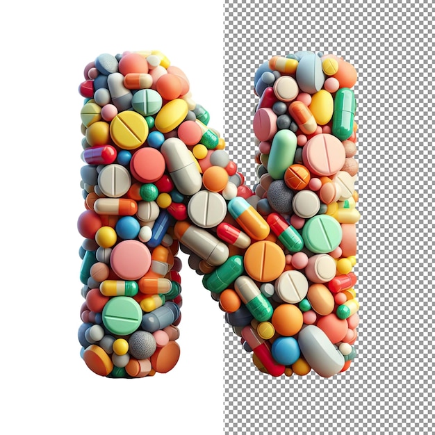 PSD izolowane 3d artistry creative letter na jasnej palecie png