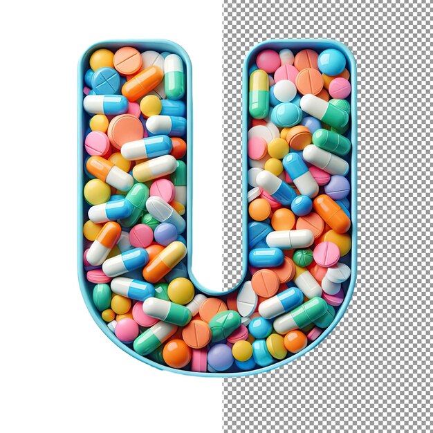 PSD izolowane 3d artistry creative letter na jasnej palecie png