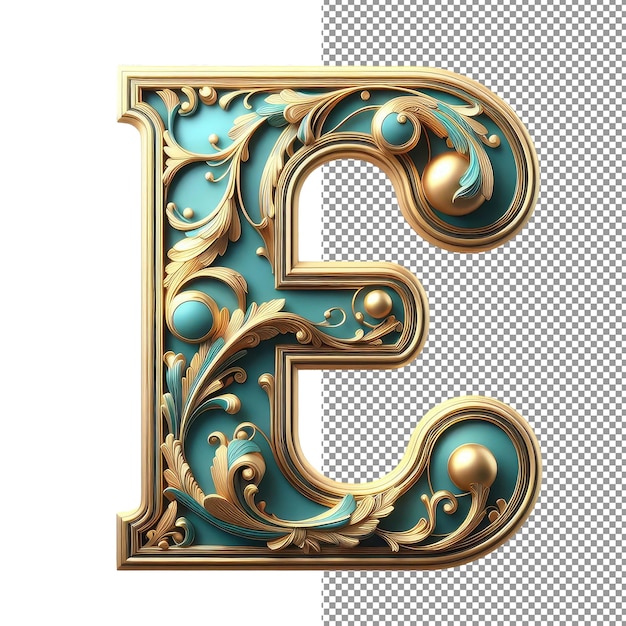 PSD izolowane 3d artistry creative letter na jasnej palecie png