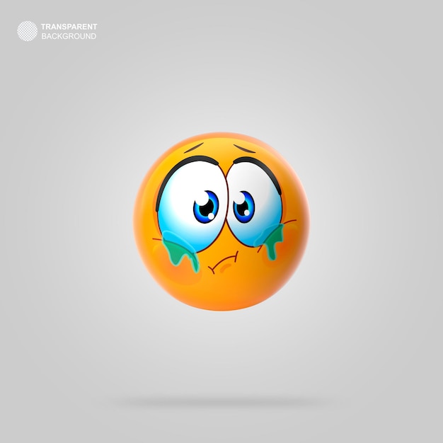 PSD izolowane 3d emoji.