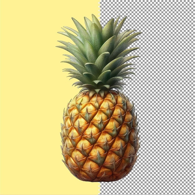 PSD izolowane owoce ananasa png