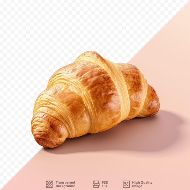 Izolowany Croissant Na Przezroczystym Tle