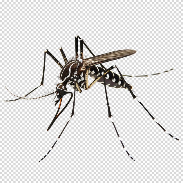 PSD izolowany png komara na przezroczystym tle na dzień dengue