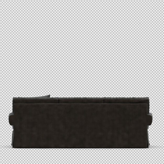 İzometrik Kanepe 3D izole edilmiş render