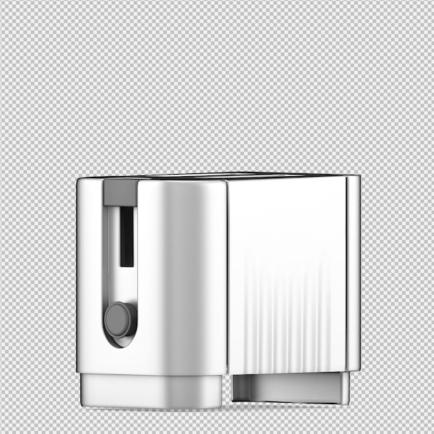 İzometrik tost makinesi 3D render