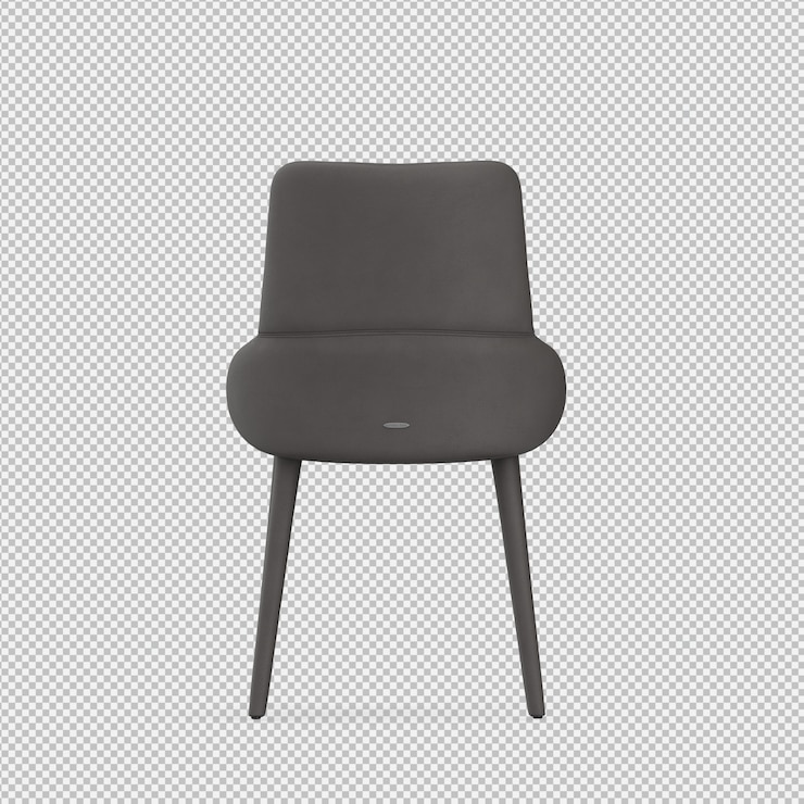 PSD izometryczne krzesło 3d renderowania odizolowane