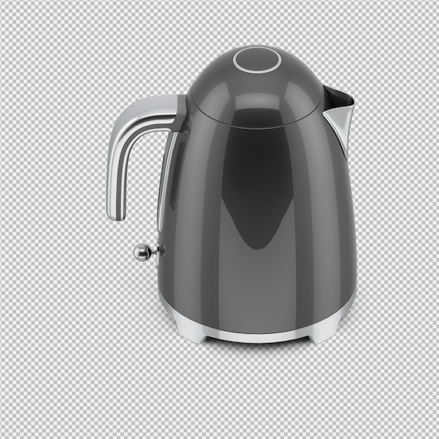 Izometryczny czajnik 3D render