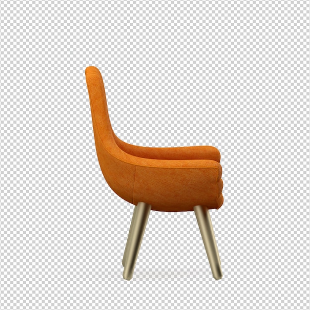 Izometryczny Fotel Renderowania 3d