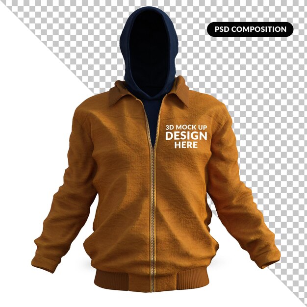 PSD jacket isolated 3d rendering premium psd