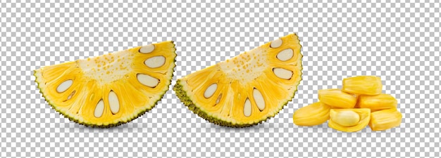 Jackfruit isolated on alpha layer