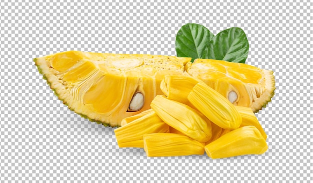 PSD jackfruit met geïsoleerd op alfalaag