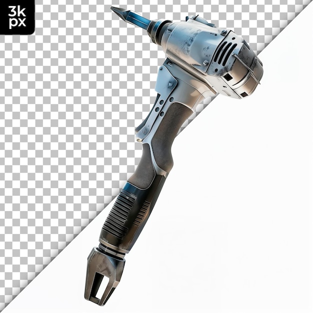 PSD jackhammer isolated on transparent background