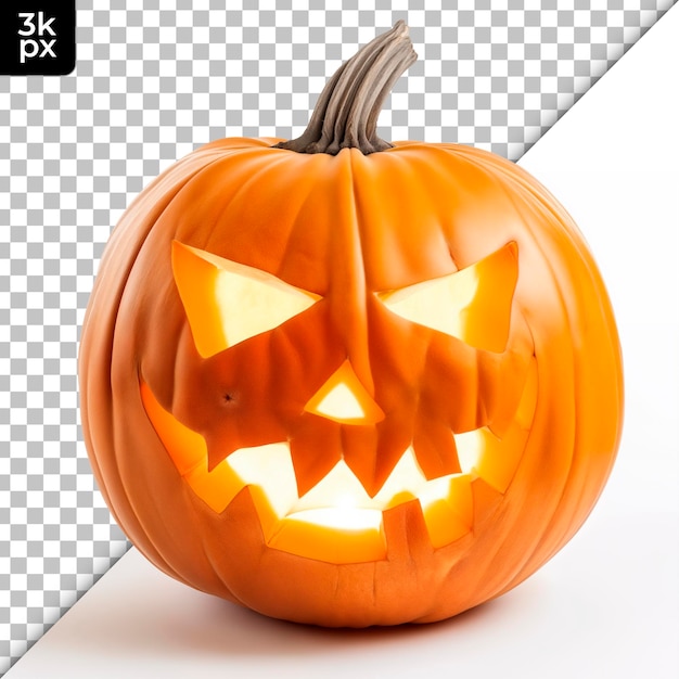 PSD jackolantern isolated on transparent background