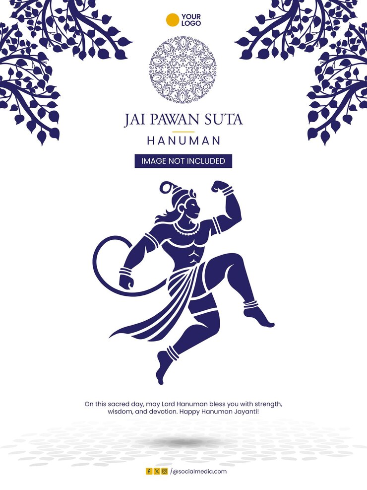 PSD jai pawan suta hanuman - szczęśliwej hanuman jayanti