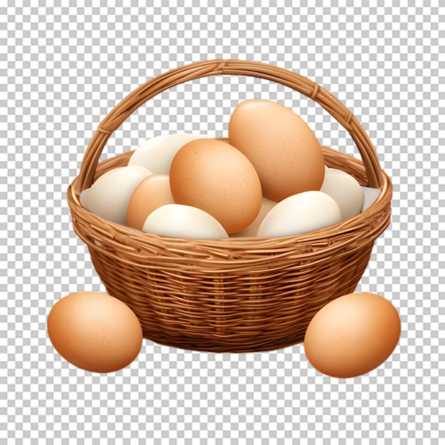 PSD jajka kurczaka izolowane na przezroczystym tle