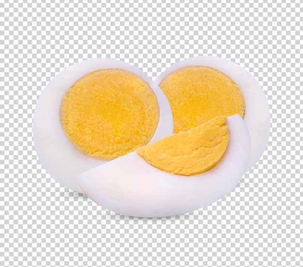 PSD jajko gotowane na białym tle na białym tle wyłącznik na białym tle premium psd.