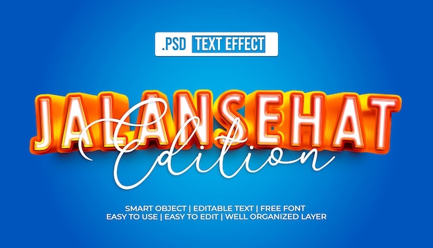PSD jalansehat_with_text_style_effect