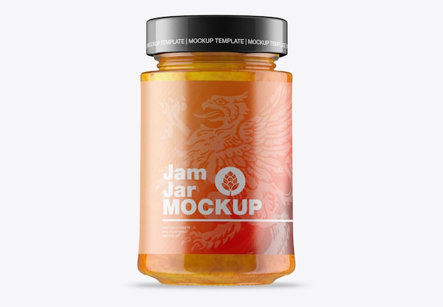 PSD Мокап jam jar