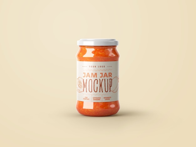 Мокап jam jar