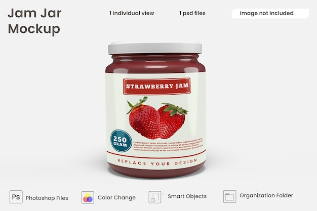 Jam jar mockup