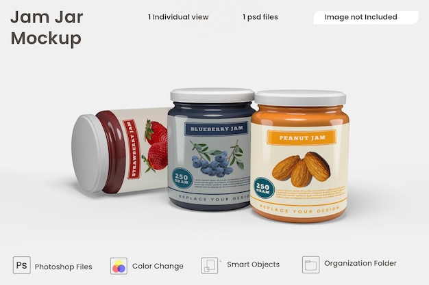 Jam jar mockup  