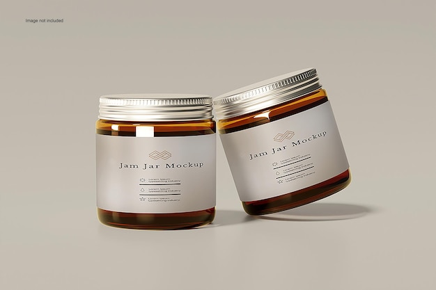 PSD jam jar mockup