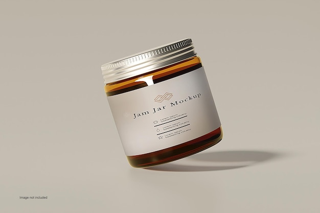 PSD jam jar mockup