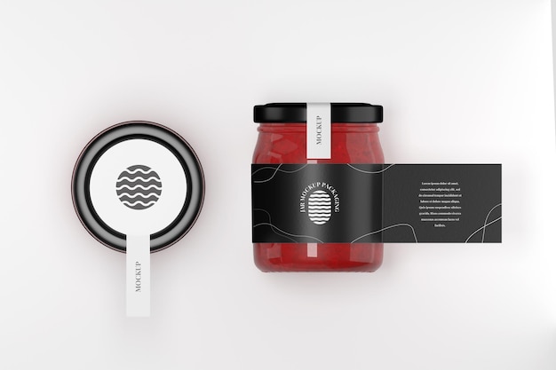 Jam jar mockup