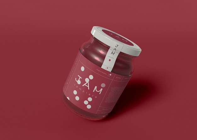 PSD jam jar mockup