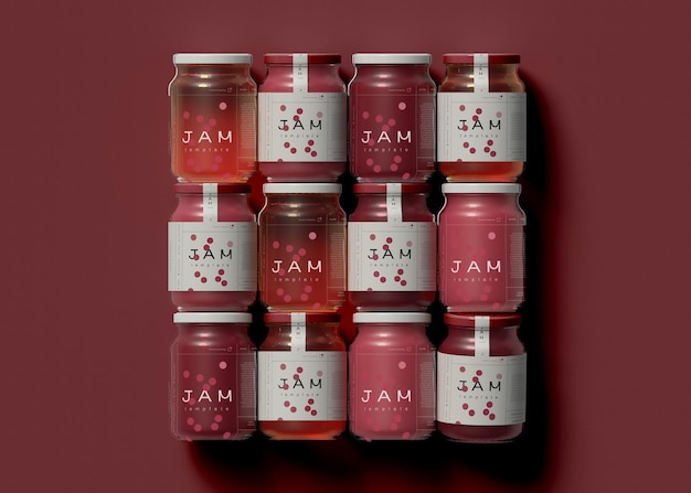 Jam jar mockups