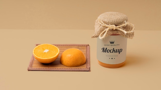 Jam oude verpakkingsontwerp mockup