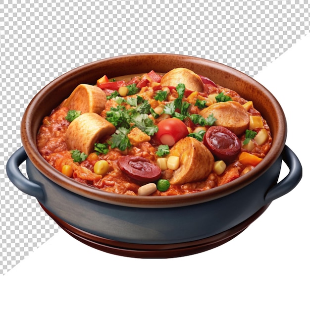 PSD jambalaya on transparent background