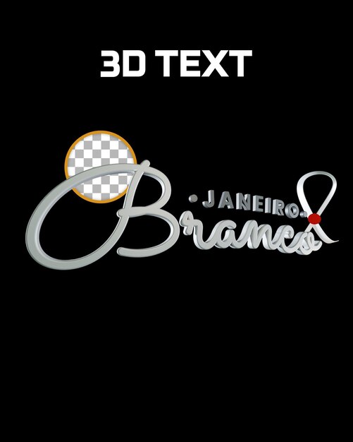 Gennaio branco 3d