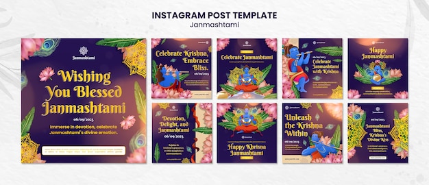 Janmashtami-viering op instagram