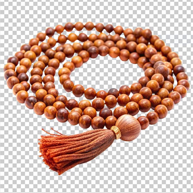 PSD japa mala on transparent background