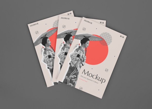 Japan book cover mockup