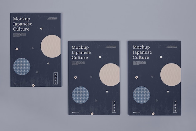 Mockup di copertina del libro del Giappone