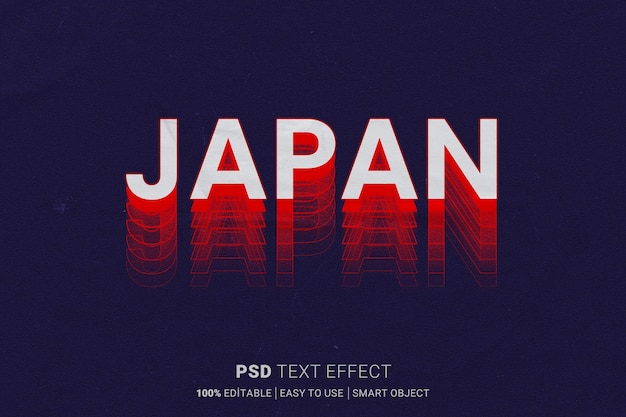 PSD japan editable psd text effect