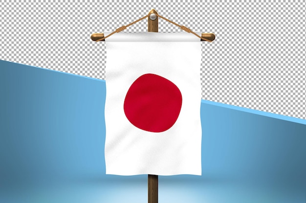 PSD giappone hang flag design background